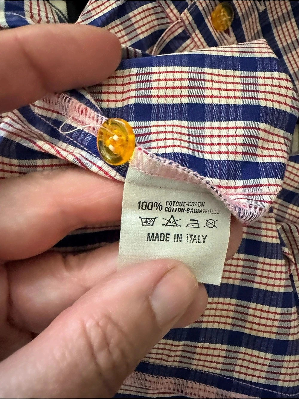 Vintage Vivienne Westwood Plaid Cotton Button Down Size S - Picture 5 of 6